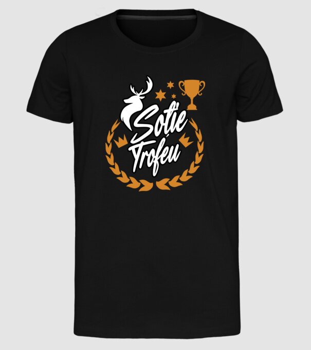 Soție trofeu model negru pe tricou