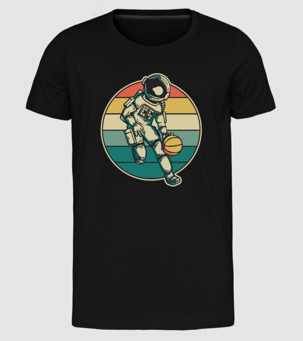SpaceBall model negru pe tricou