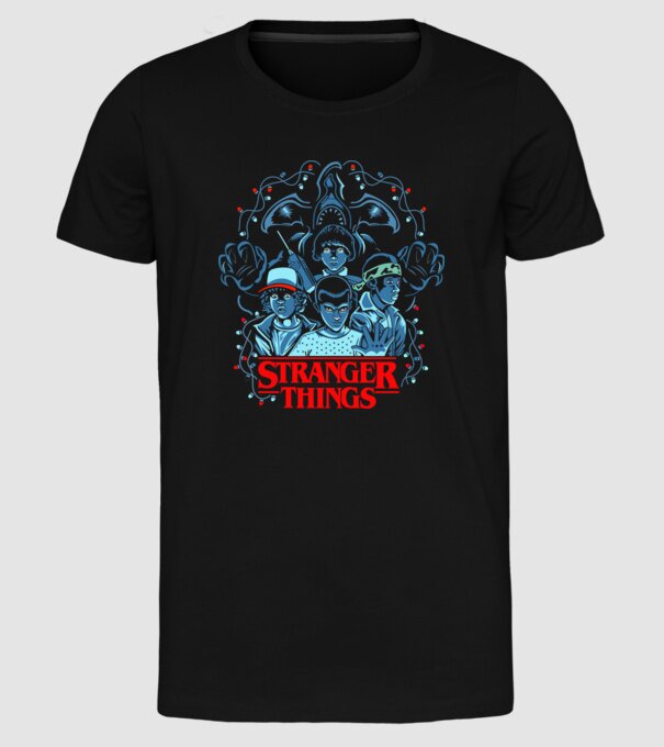 ST model negru pe tricou