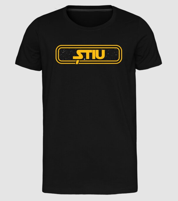 Starwars couple shirt model negru pe tricou