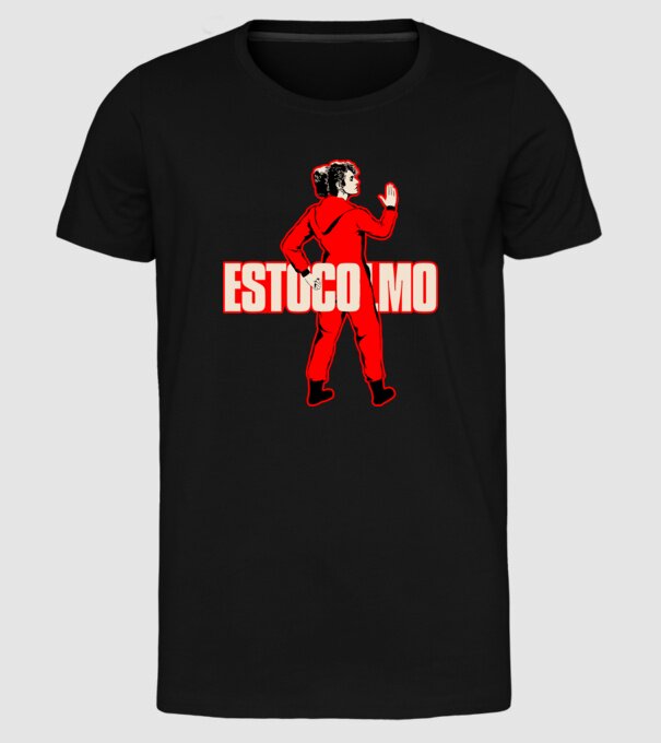 stockholm la casa de papel model negru pe tricou
