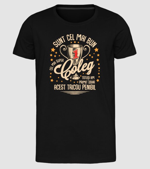 sunt cel mai bun coleg model negru pe tricou