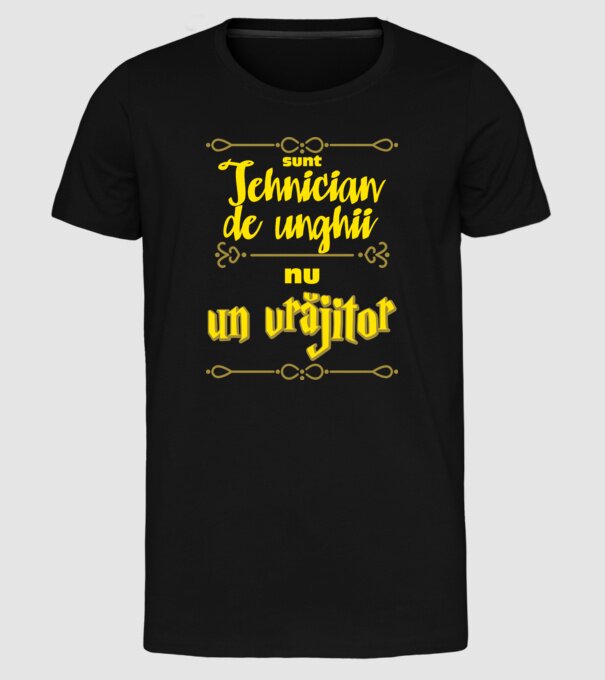 Sunt tehnician de unghii, nu un magician model negru pe tricou