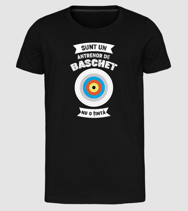 sunt un antrenor de baschet, nu o țintă model negru pe tricou