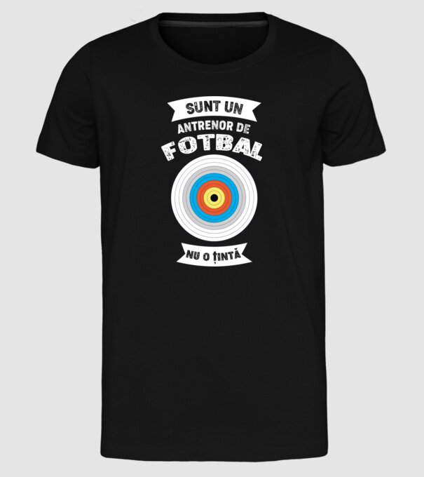 sunt un antrenor de fotbal, nu o țintă model negru pe tricou