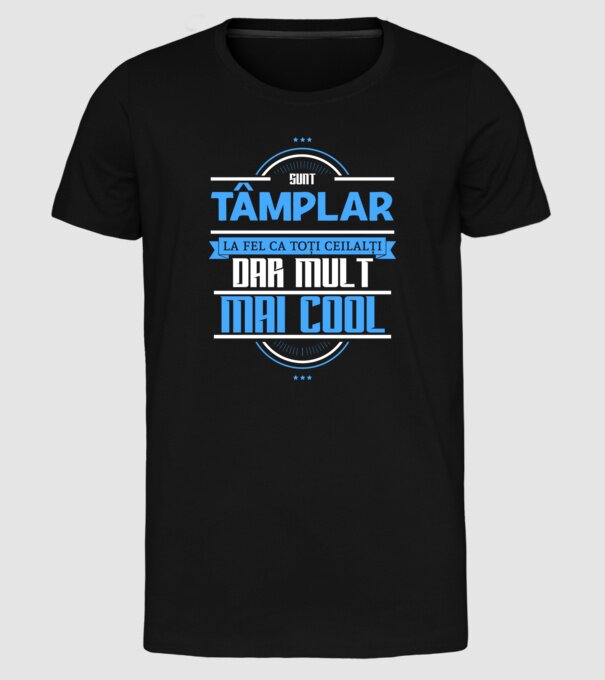 Sunt tâmplar, la fel ca toți ceilalți, dar mult mai cool model negru pe tricou