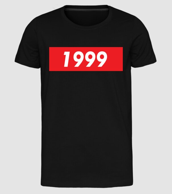 Supreme Birthday 1999 model negru pe tricou