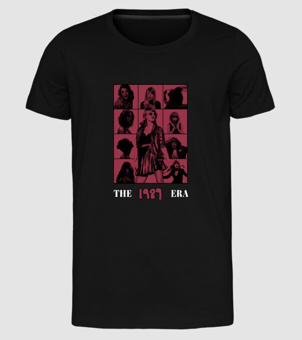 Taylor Swift ERAS red model negru pe tricou