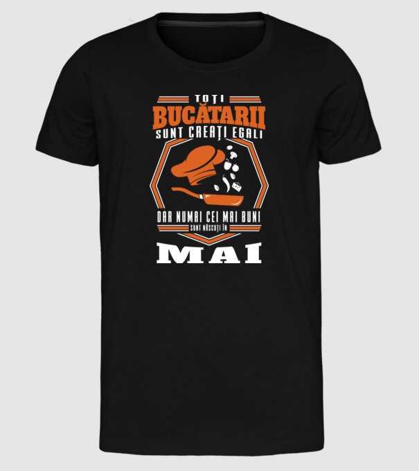 Toți bucătarii sunt creați egali mai model negru pe tricou