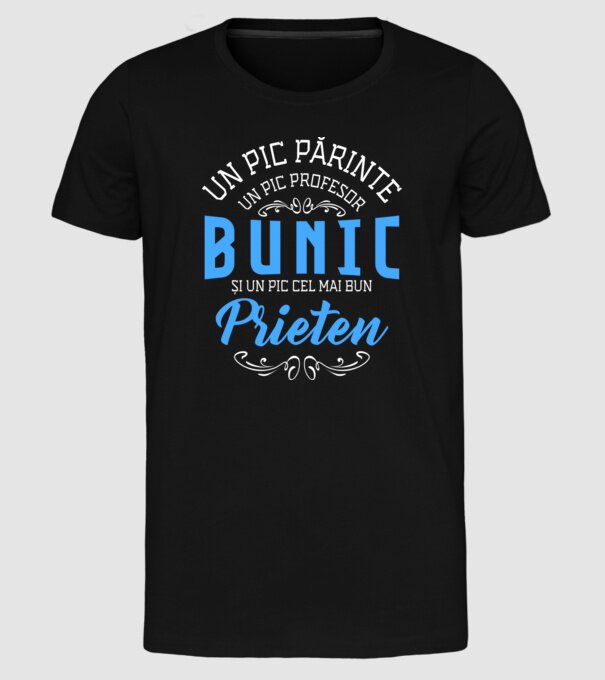 Un pic părinte, un pic profesor - bunic - și un pic cel mai bun prieten model negru pe tricou