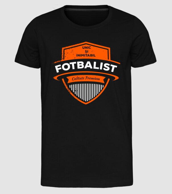 FOTBALIST unic și inimitabil calitate premium model negru pe tricou