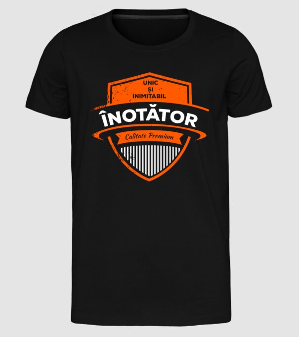 Înotător unic și inimitabil calitate premium model negru pe tricou