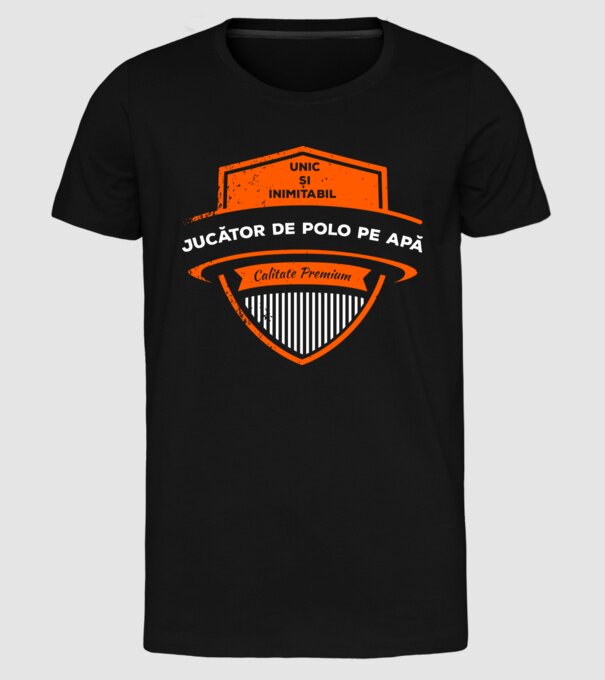 Jucător de Polo pe apă unic și inimitabil calitate premium model negru pe tricou