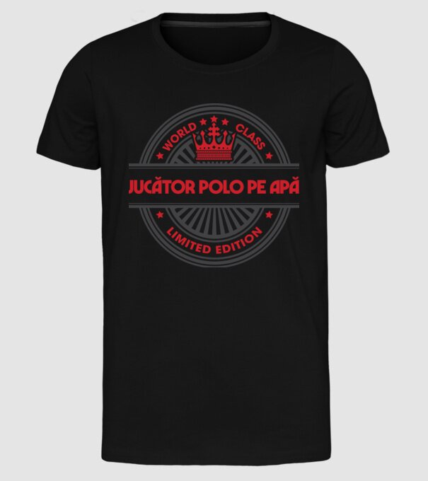 jucător polo pe apă model negru pe tricou