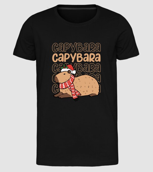 Xmas Cappy model negru pe tricou