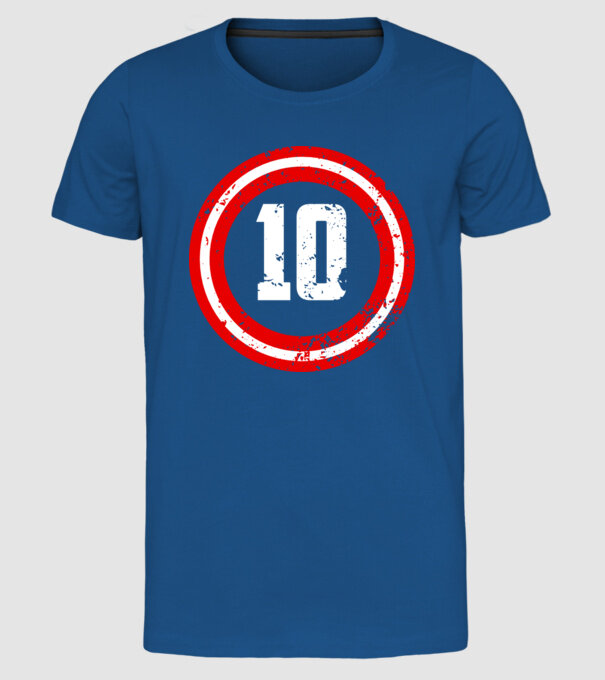 Birthday captain 10 Years old model albastru regal pe tricou