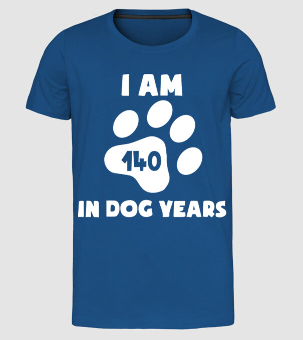 Dog Year - 140 model albastru regal pe tricou