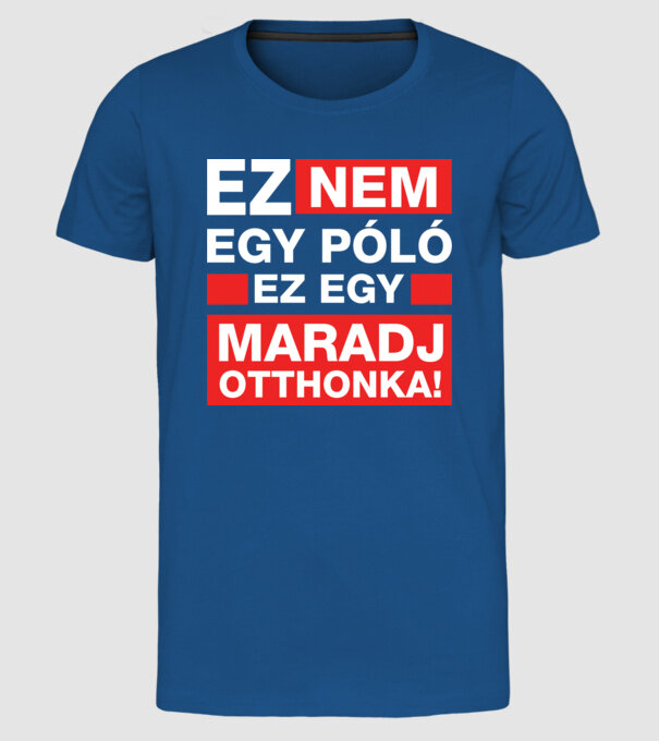 model albastru regal pe tricou
