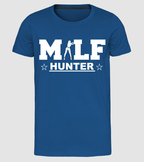 Milf model albastru regal pe tricou