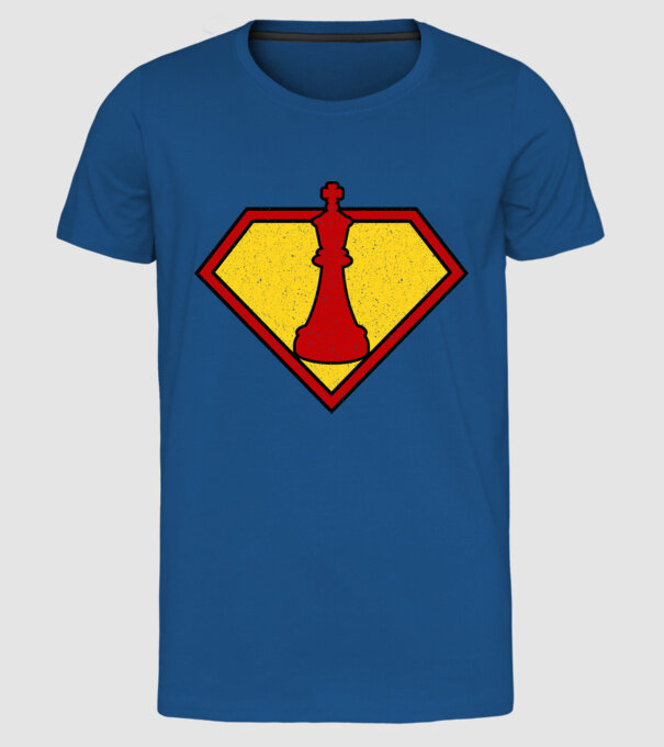 SuperChess rege model albastru regal pe tricou