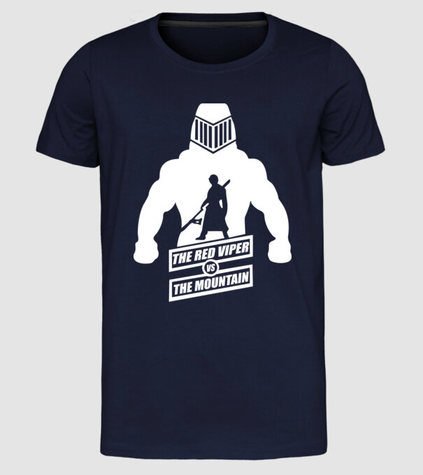 Muntele model albastru închis pe tricou
