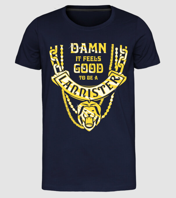 Lannister damnit model albastru închis pe tricou