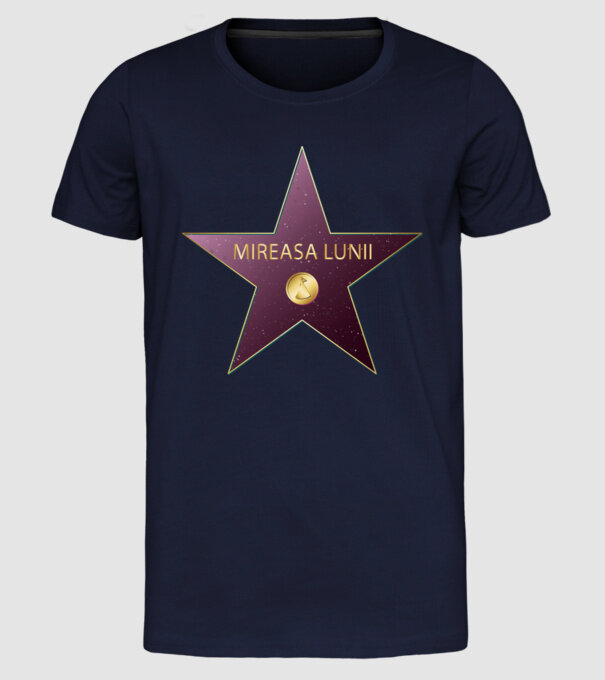 Mireasa lunii model albastru închis pe tricou