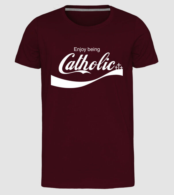 ChatoliCoke model bordo pe tricou
