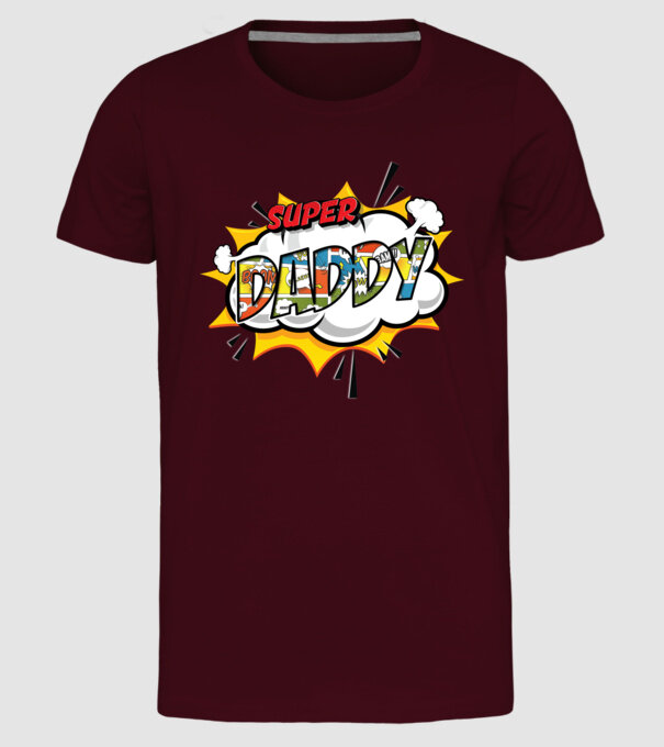 Comic Daddy model bordo pe tricou