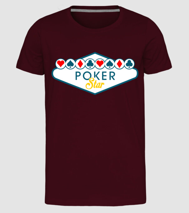 Star Poker model bordo pe tricou