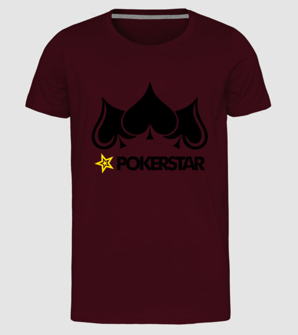 Pokerstar 2 model bordo pe tricou