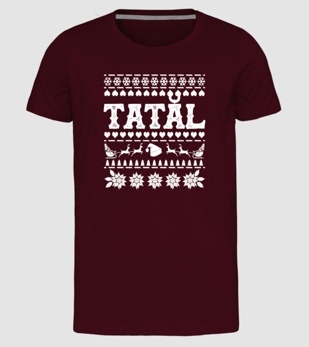 Tatăl model bordo pe tricou