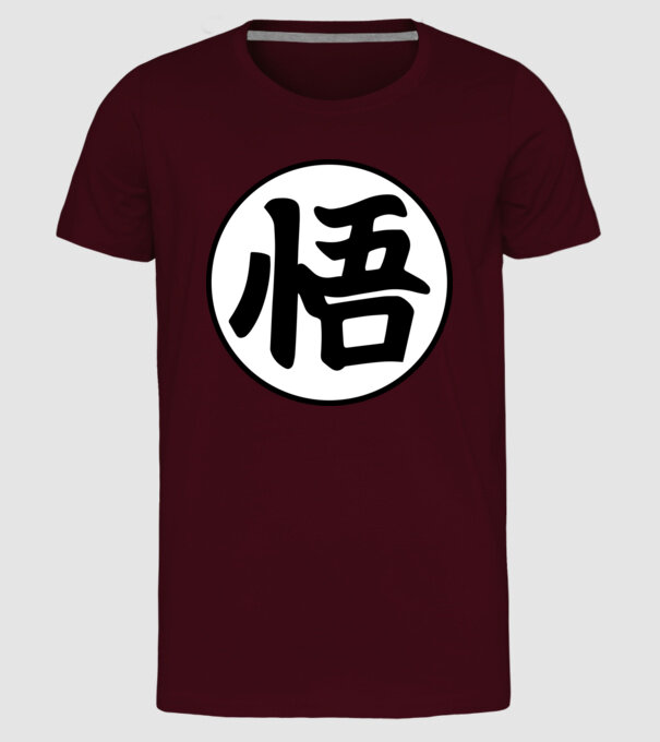 Dragonball logo model bordo pe tricou