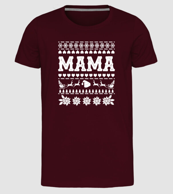 mama model bordo pe tricou