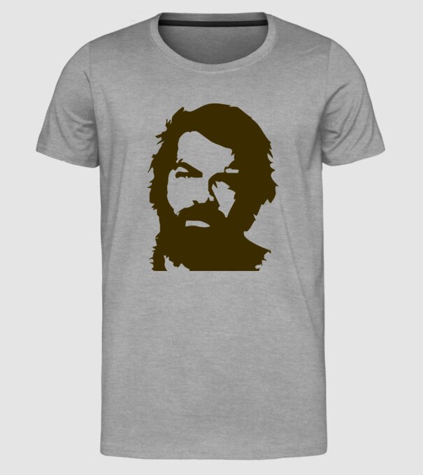 bud spencer model gri pe tricou