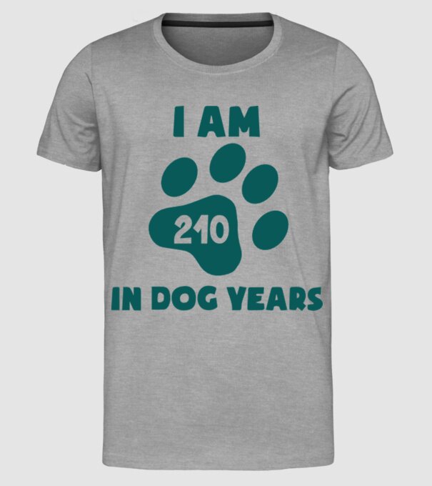 Dog Year - 210 model gri pe tricou