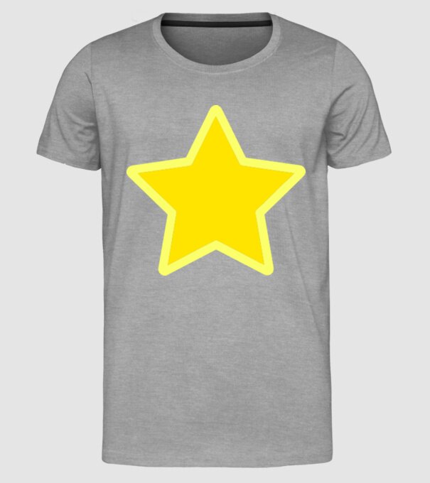 Stea model gri pe tricou