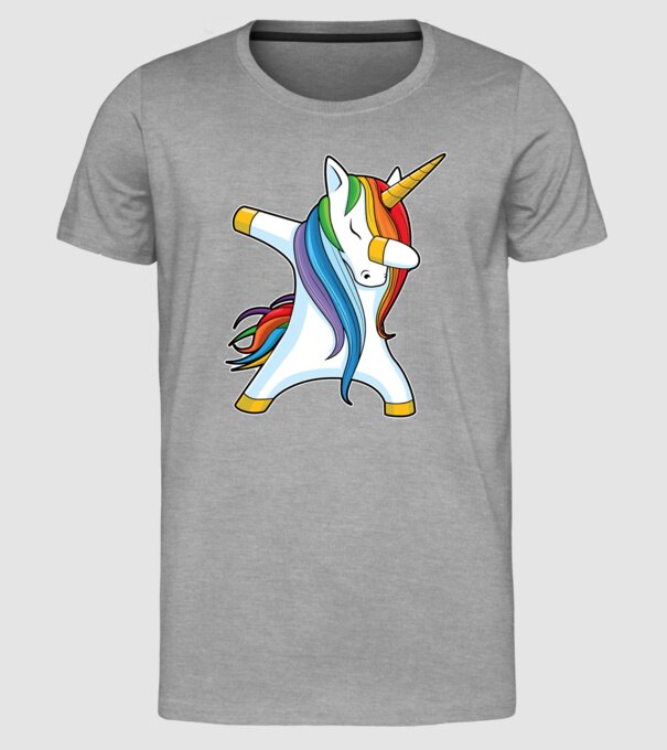 DAB Unicorn 2 model gri pe tricou