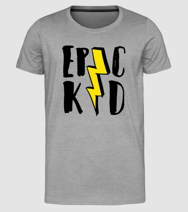 EpicKid model gri pe tricou