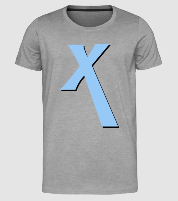 ExcaX model gri pe tricou