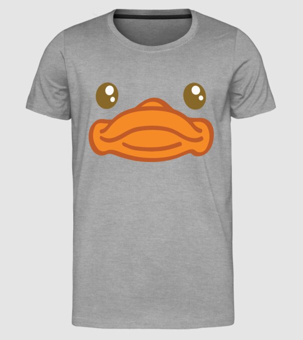 Rață carnaval model gri pe tricou