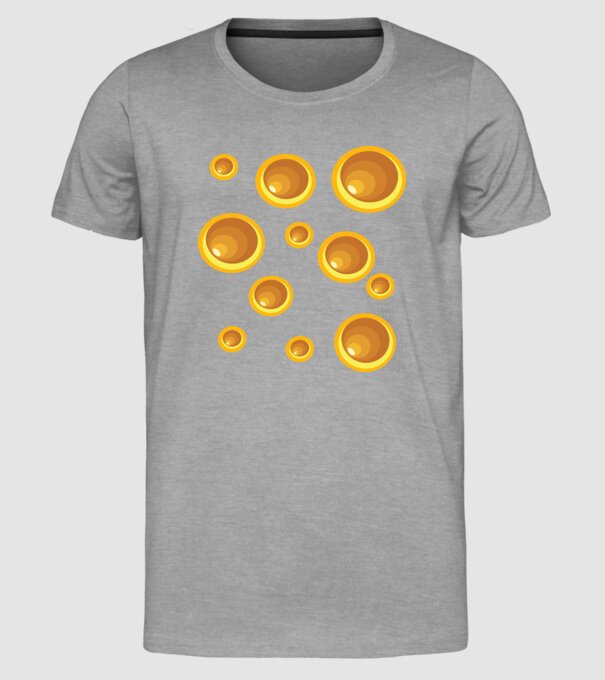 Cașcaval carnaval model gri pe tricou