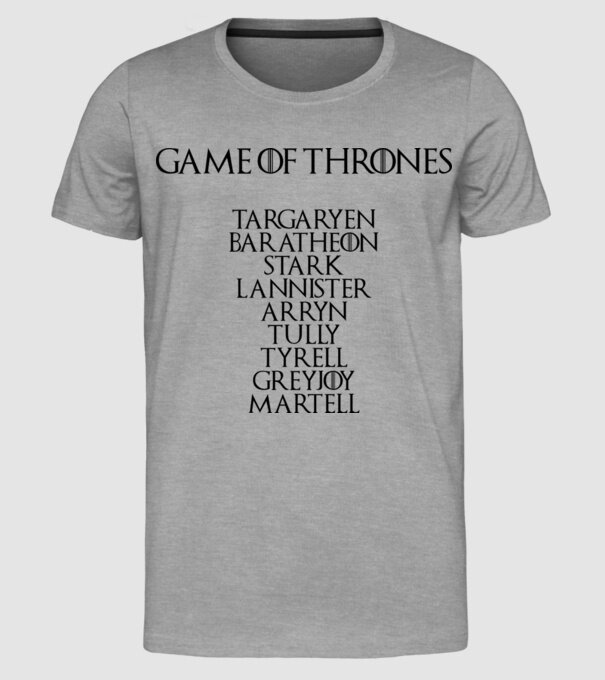 Game of Thrones model gri pe tricou