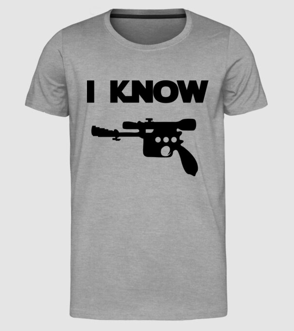 I know model gri pe tricou