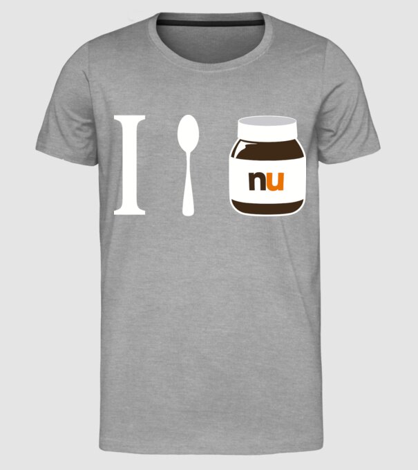 i love nutella model gri pe tricou