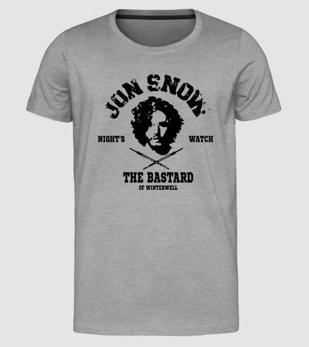 'Jon Snow Night''s Watch' model gri pe tricou