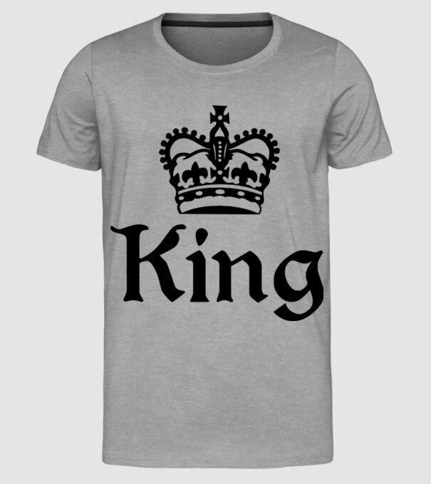 King 01 model gri pe tricou
