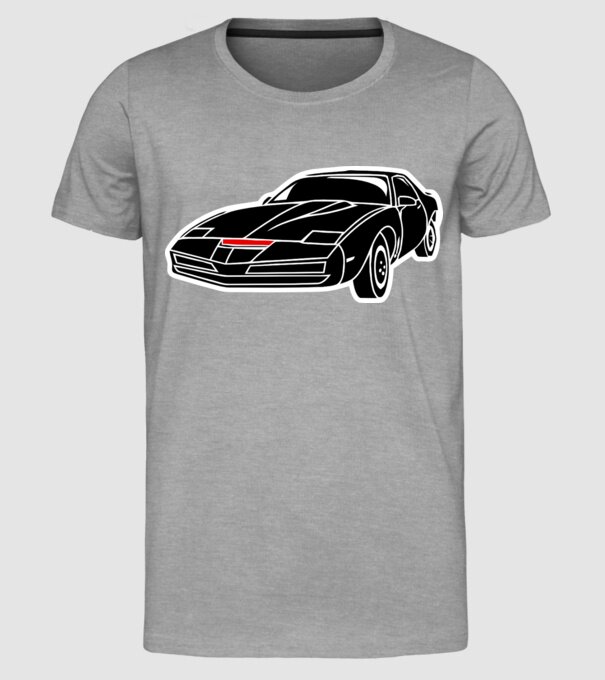 Kitt 3C.eps model gri pe tricou