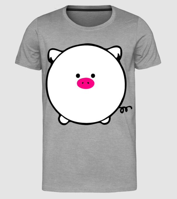 Purcel model gri pe tricou