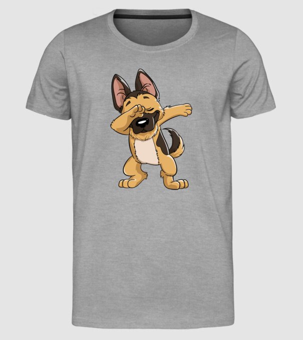 Ciobănesc german DAB model gri pe tricou